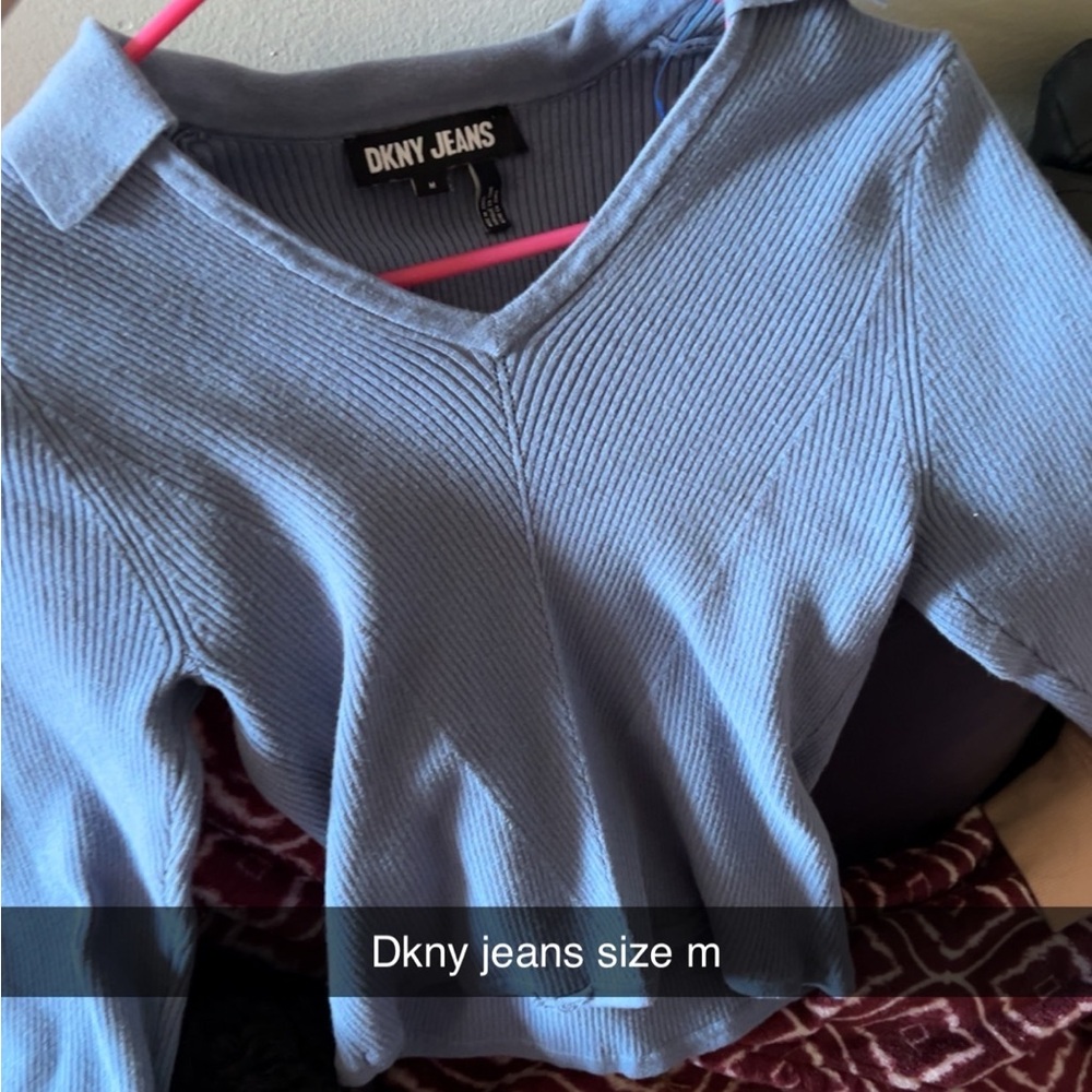 DKNY Jeans Blue Sweater